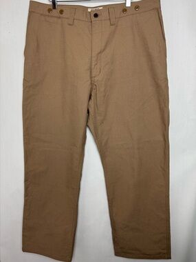 Filson Dry Shelter Cloth Pant MADE IN USA Camel Light Khaki Tan Dark CC Sz 42x30